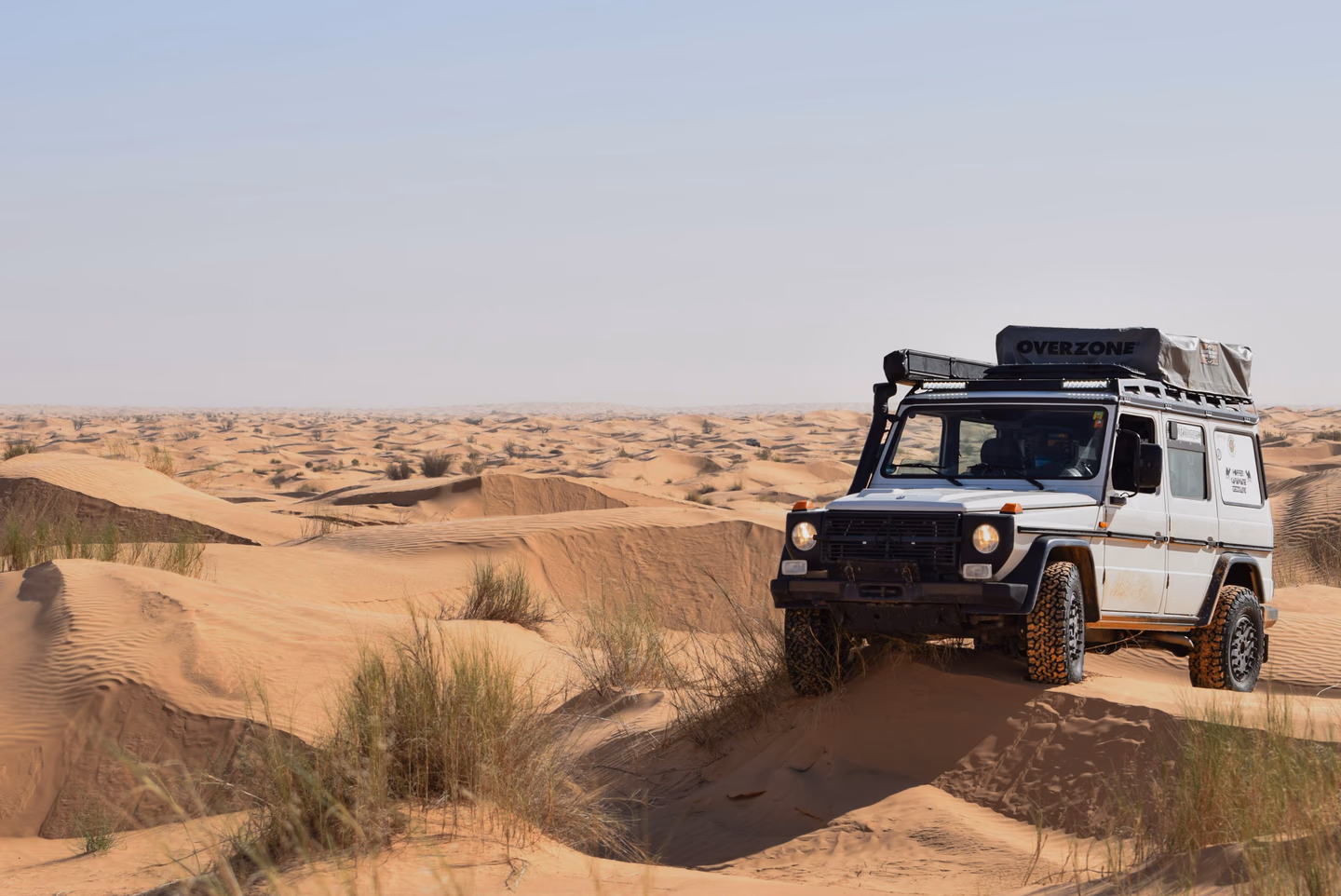 Walger Works Roof Rack — Mercedes G-Class front view, Sahara