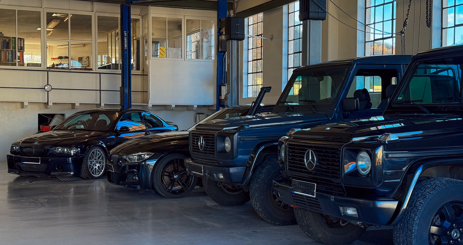 Officina Walger Works a Ostrach, dove viene costruito il portapacchi